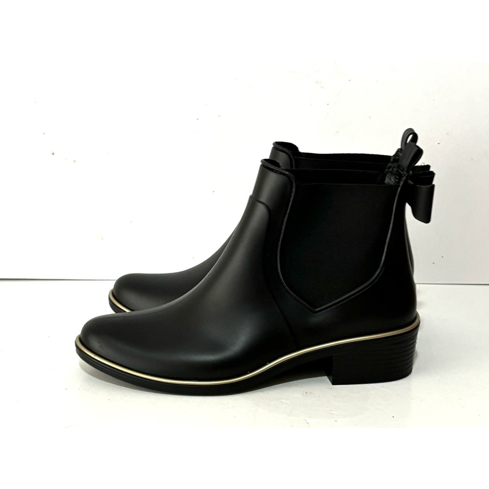 Kate Spade Edimburg Rubber Rain Ankle Boots Size 7 - Picture 4 of 10
